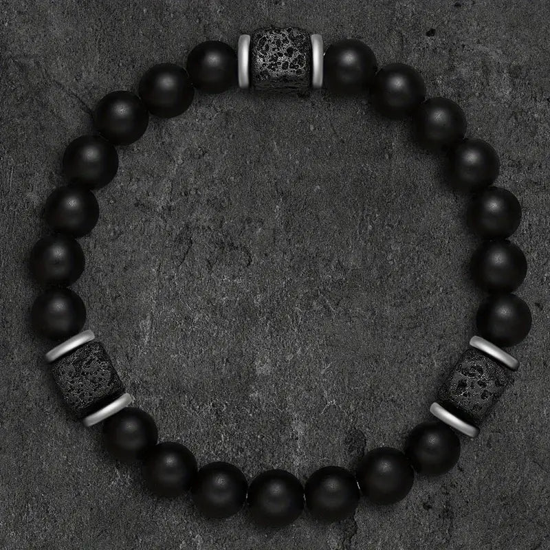Pulseira em ónix mate