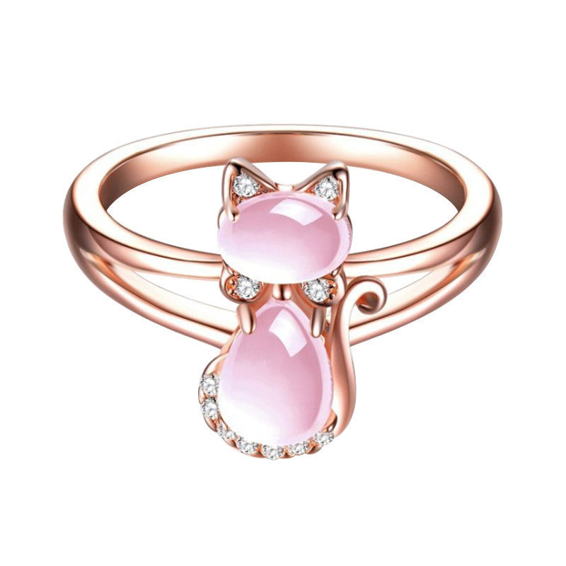 Anel de cristal para gatos para mulher - Liora