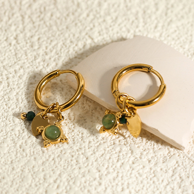 Brincos com argola Mystic Star Charm - Salma