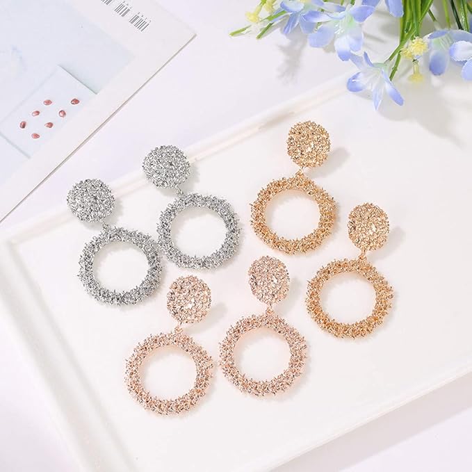 Brincos de argola Fashionable - Transparentes