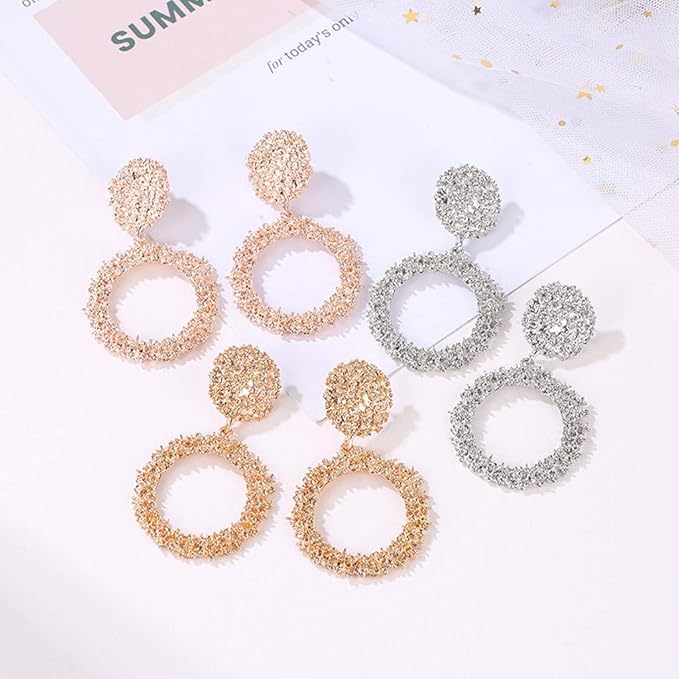 Brincos de argola Fashionable - Transparentes