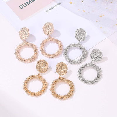 Brincos de argola Fashionable - Transparentes