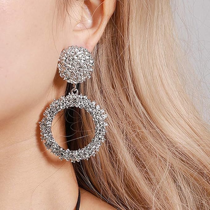 Brincos de argola Fashionable - Transparentes