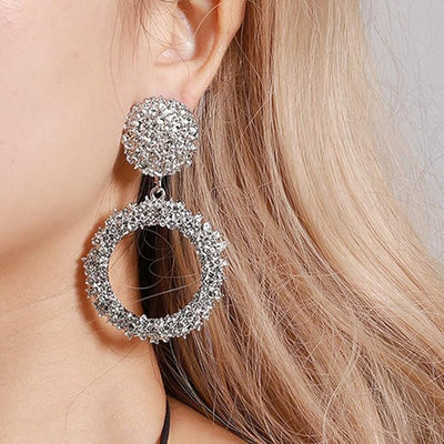 Brincos de argola Fashionable - Transparentes