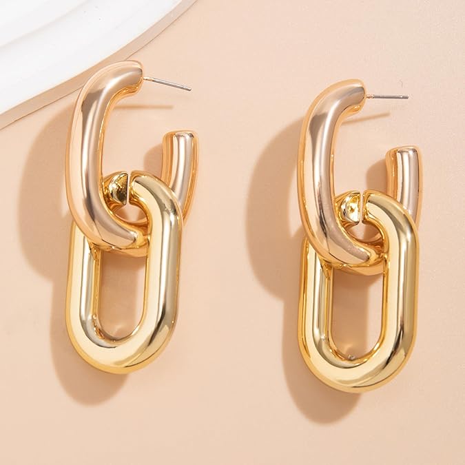 Brincos em forma de gota Bold Link - Lucinda