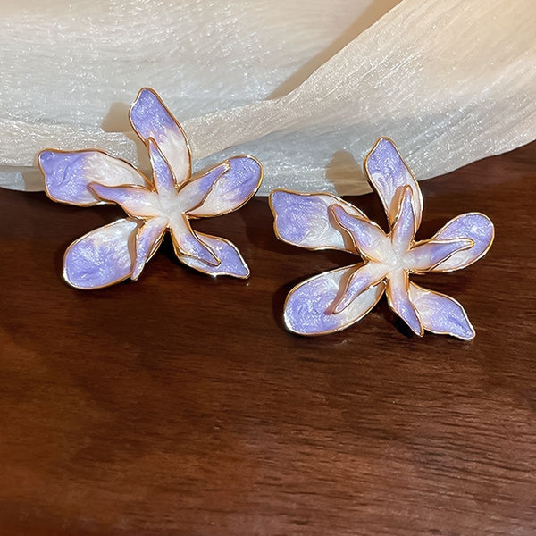 Brincos Flores Lilás - Elisa