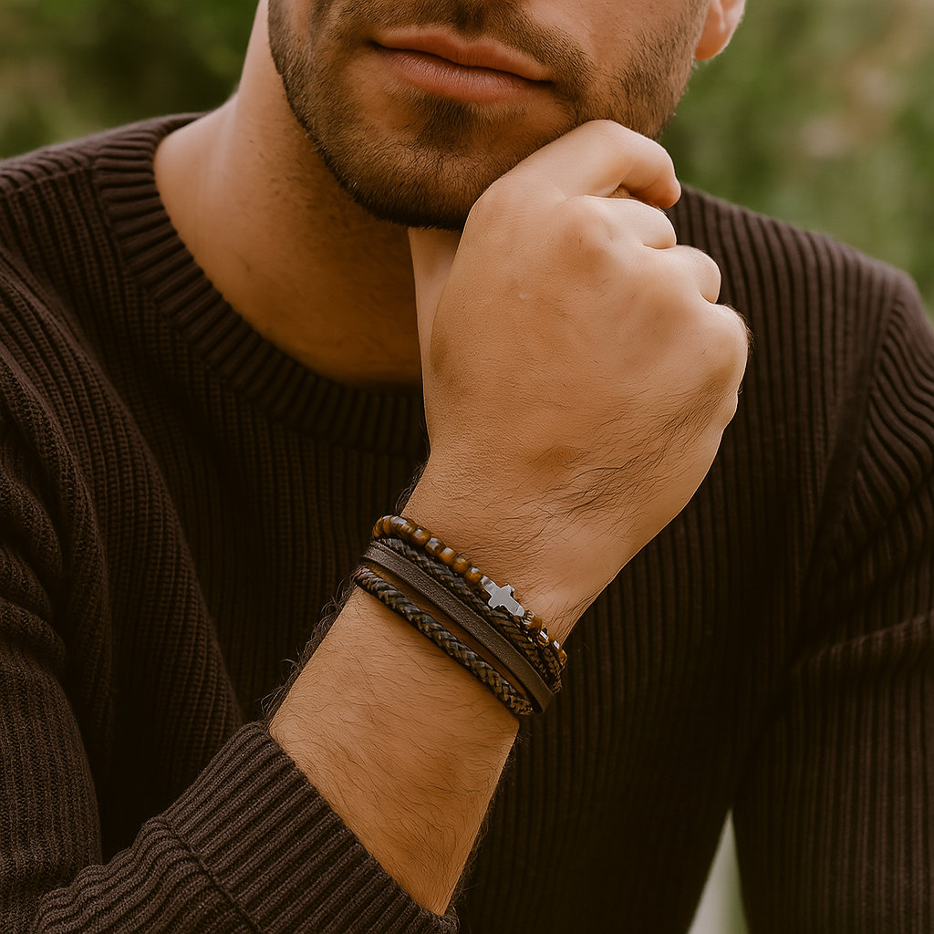 Heritage Vintage - Bracelete em pele de luxo