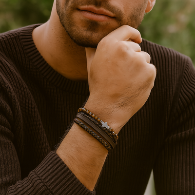 Heritage Vintage - Bracelete em pele de luxo