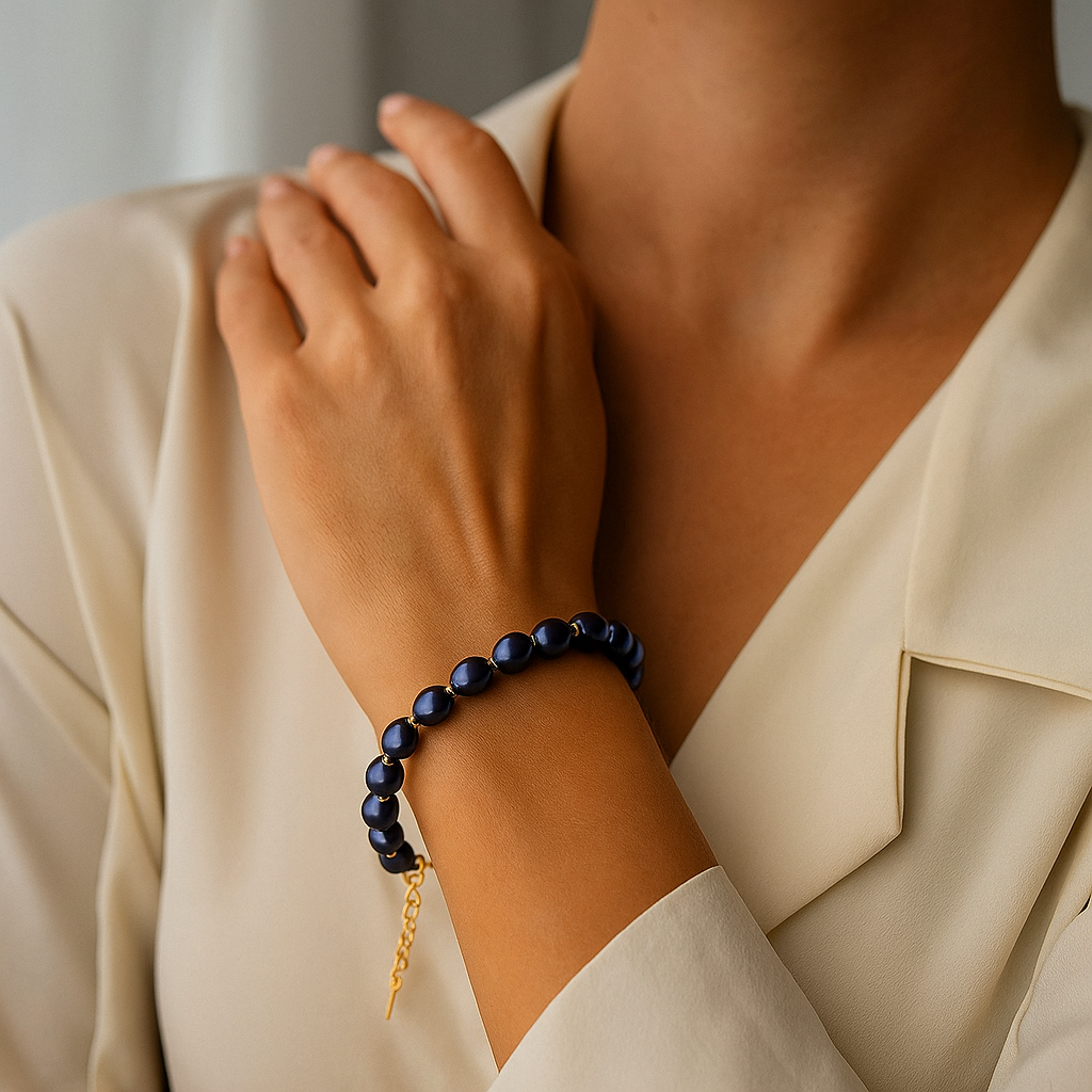 Elena Belccini - Pulseira com pendente de pérola