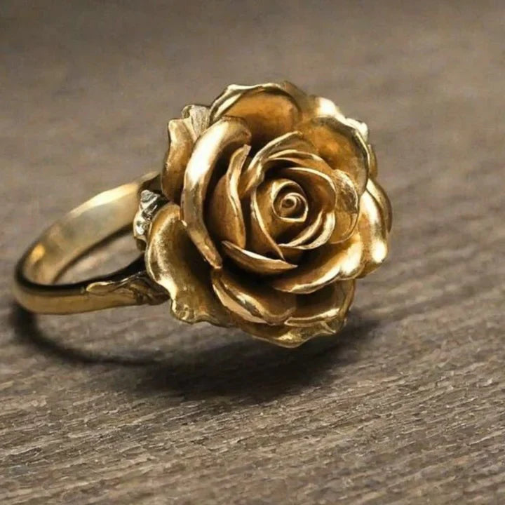 Anel em flor de ouro - Indira