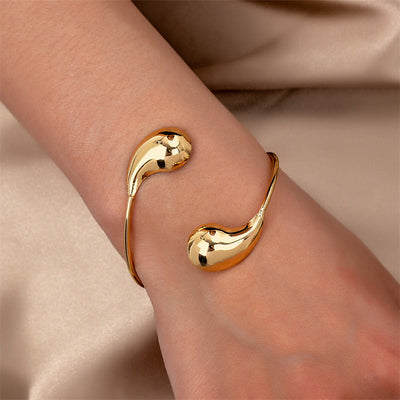 Pulseira minimalista para mulher com gota cintilante - Lunaria