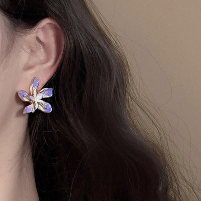 Brincos Flores Lilás - Elisa