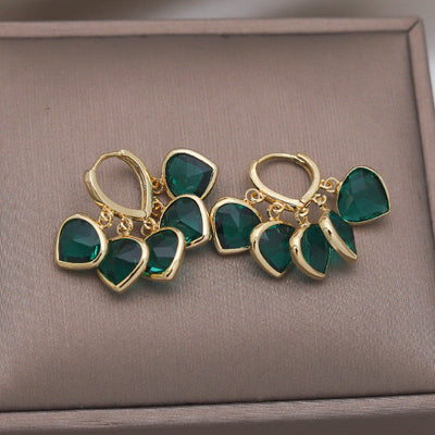 Brincos Glitz Esmeralda - Yasmina