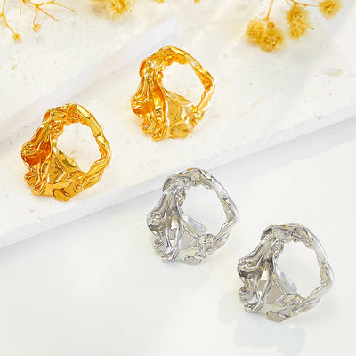 Brincos Scrunchy Elegance - Sahara
