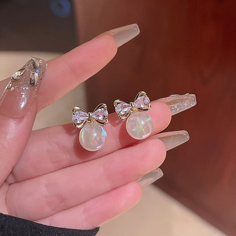 Flocos de pérolas Brincos - Jade