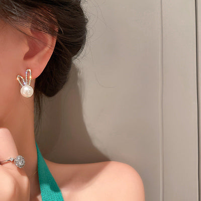 Coelhinha Brincos Pearls - Flavia