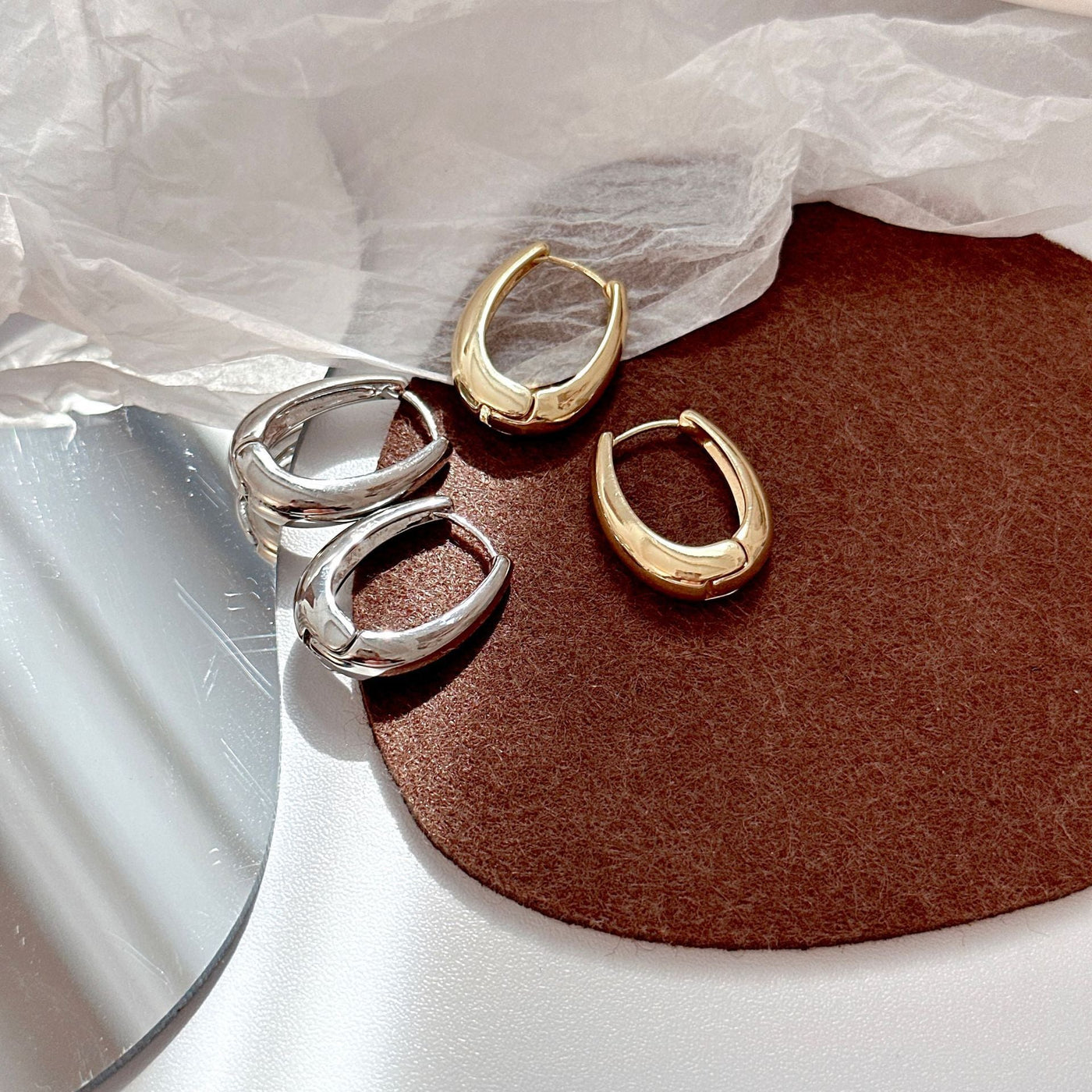 Brincos Chic Crescents - Aurelia