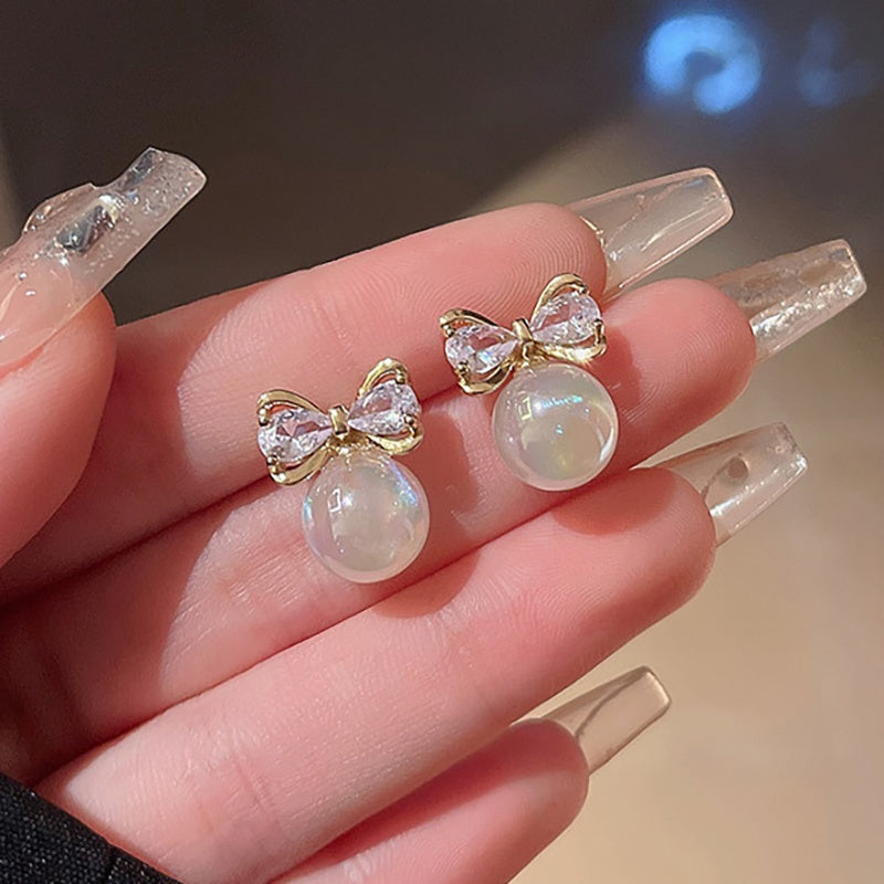 Flocos de pérolas Brincos - Jade