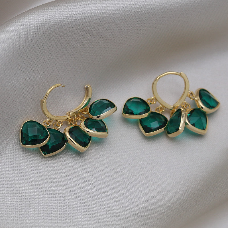 Brincos Glitz Esmeralda - Yasmina