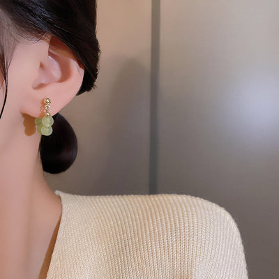 Brincos de argola com pérolas Lime Twist - Liora