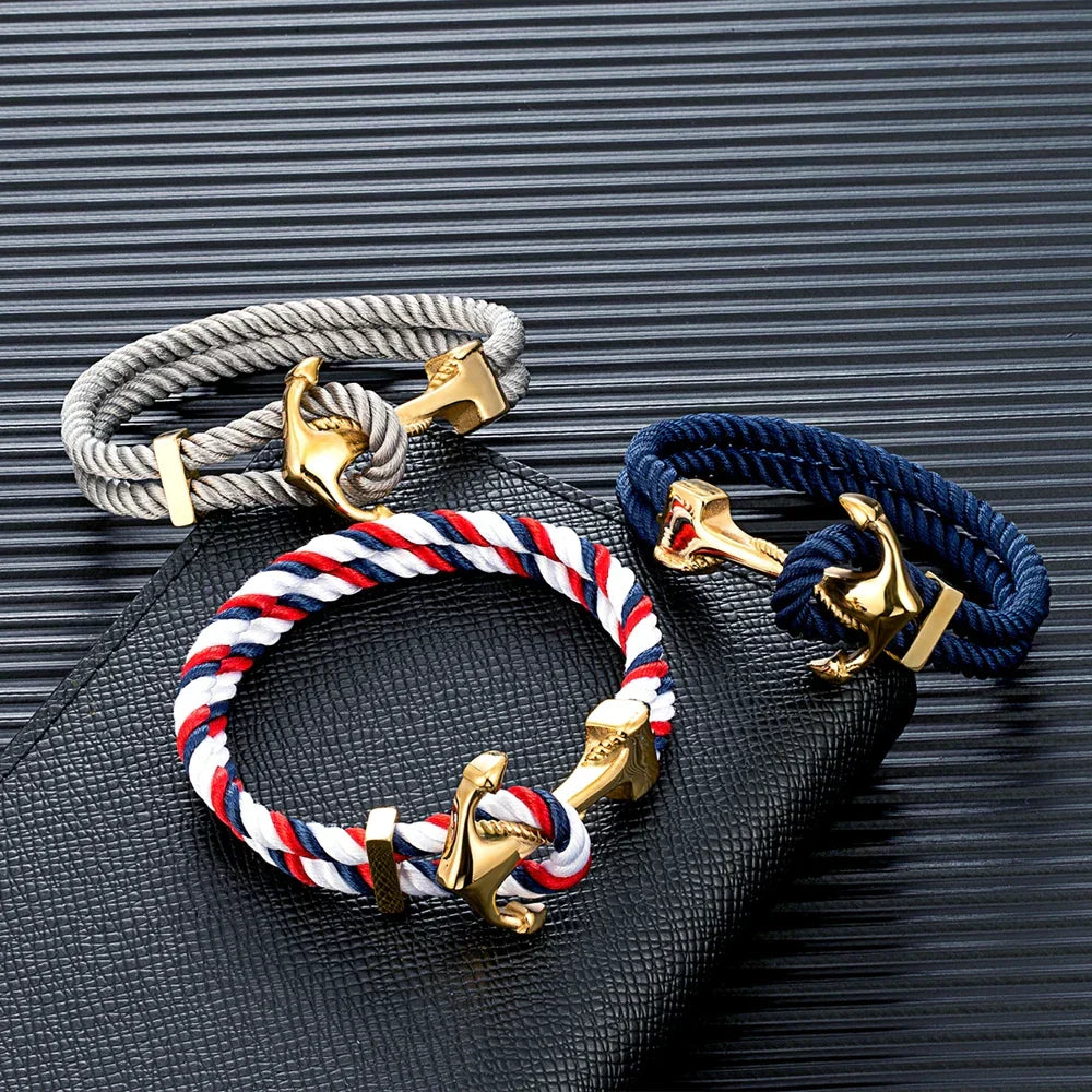 Pulseira com corda Âncora