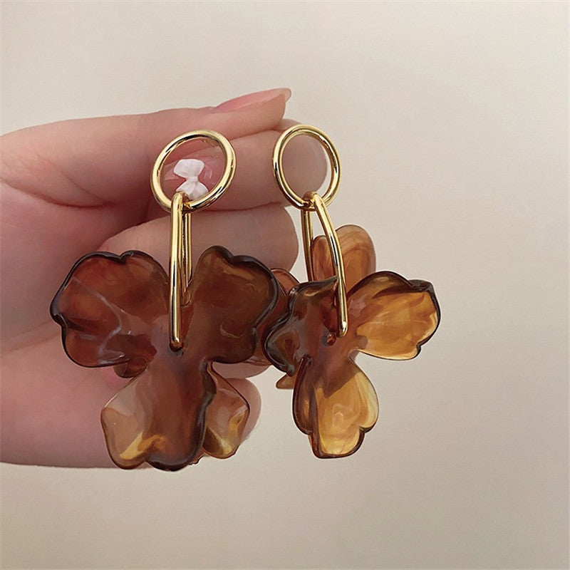 Brincos com pingentes florais - Chiara