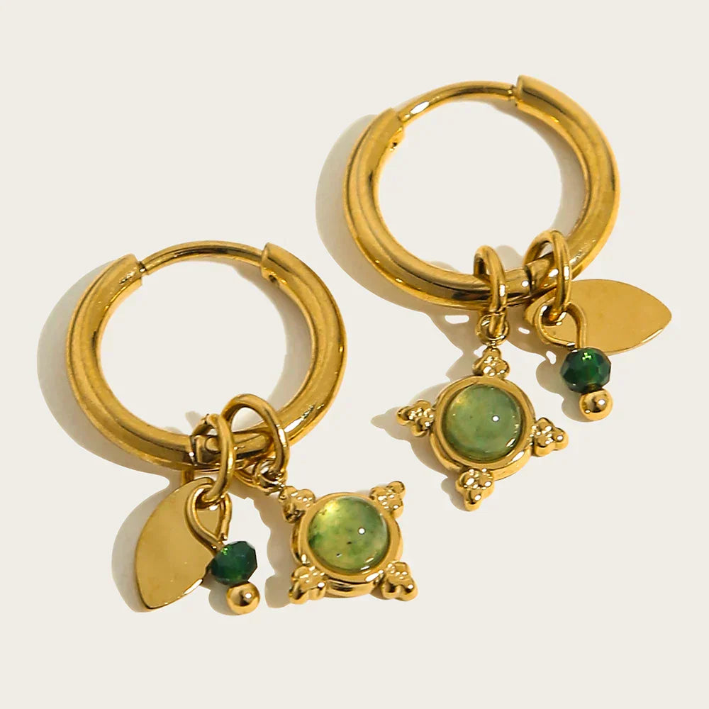 Brincos com argola Mystic Star Charm - Salma