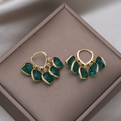 Brincos Glitz Esmeralda - Yasmina
