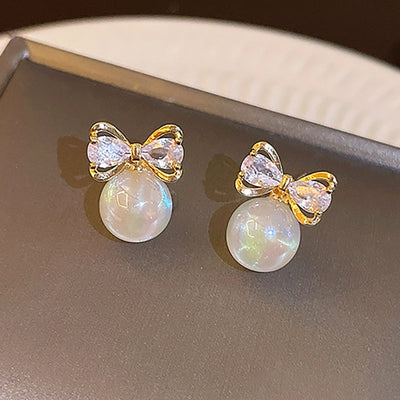 Flocos de pérolas Brincos - Jade