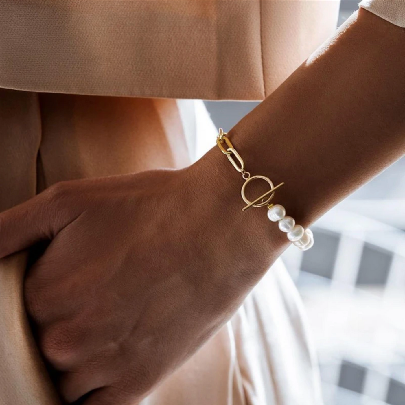 Conjunto de pérolas de água doce Marie-Caley