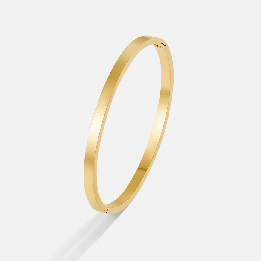 Pulseira rígida minimalista com fecho invisível - Loredana