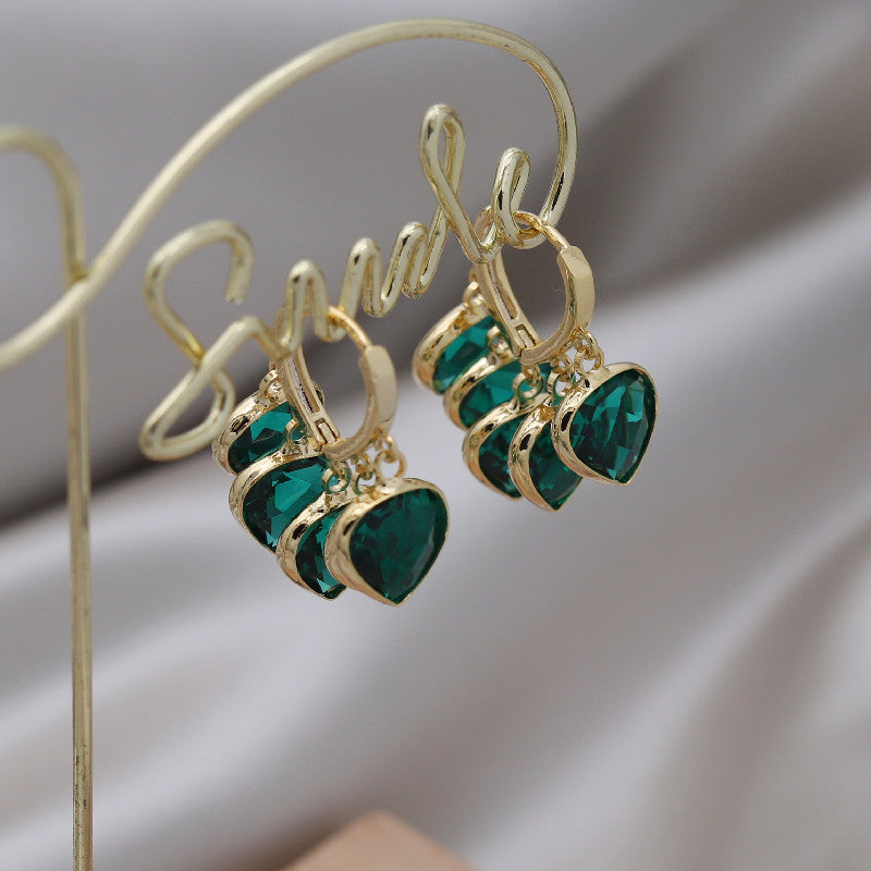 Brincos Glitz Esmeralda - Yasmina