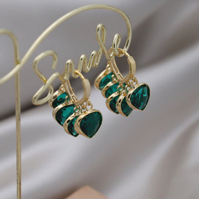 Brincos Glitz Esmeralda - Yasmina