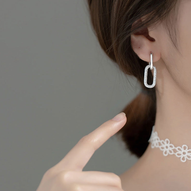 Brincos de cristal em forma de gota - Mahira