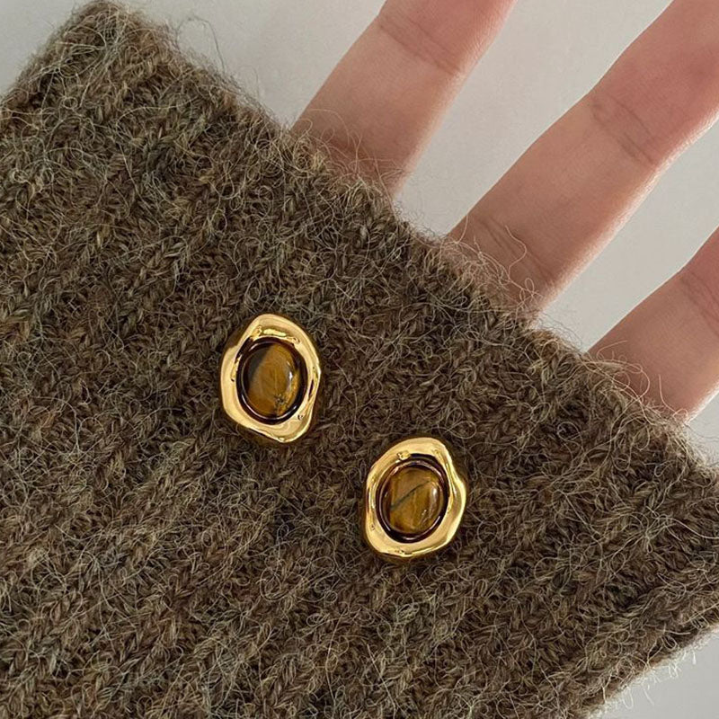 Brincos de ouro em forma de lágrima - Noura