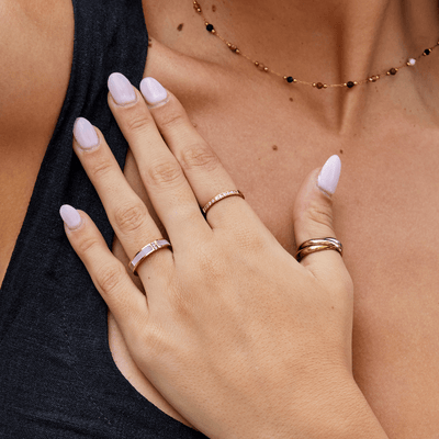 Anel em ouro rosa – Gaia