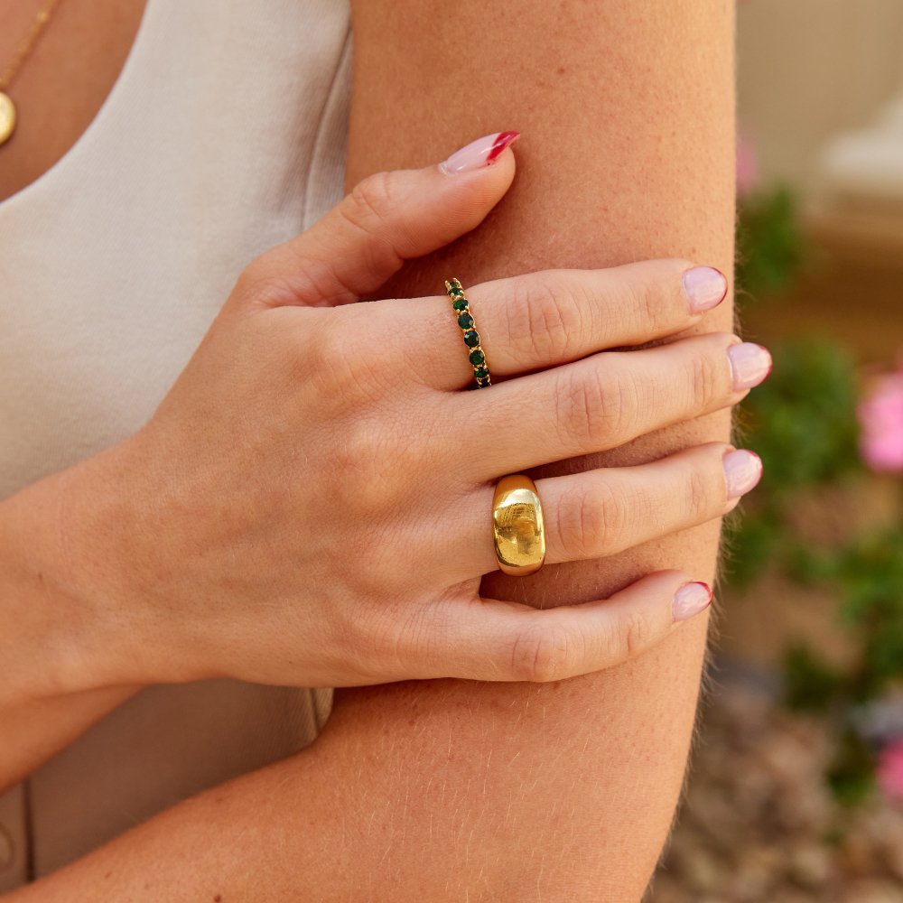 Anel para mulher design robusto em ouro – Vanessa