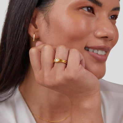 Anel para mulher design robusto em ouro – Xuxa