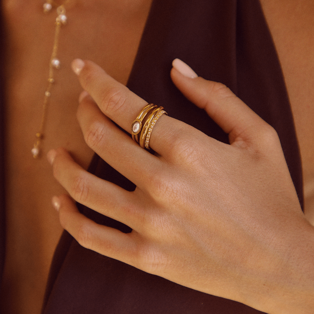 Anel para mulher design robusto em ouro – Xuxa