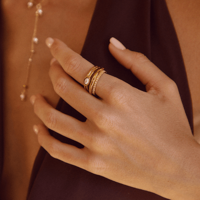 Anel para mulher design robusto em ouro – Xuxa