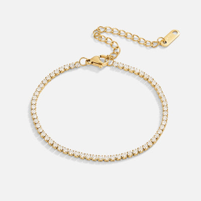 Pulseira de ténis ajustável com zircões luminosos - Galadriel