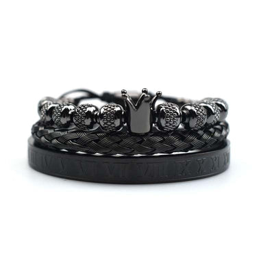 Pulseira para homem Coroa imperial estilo romano - Magnus