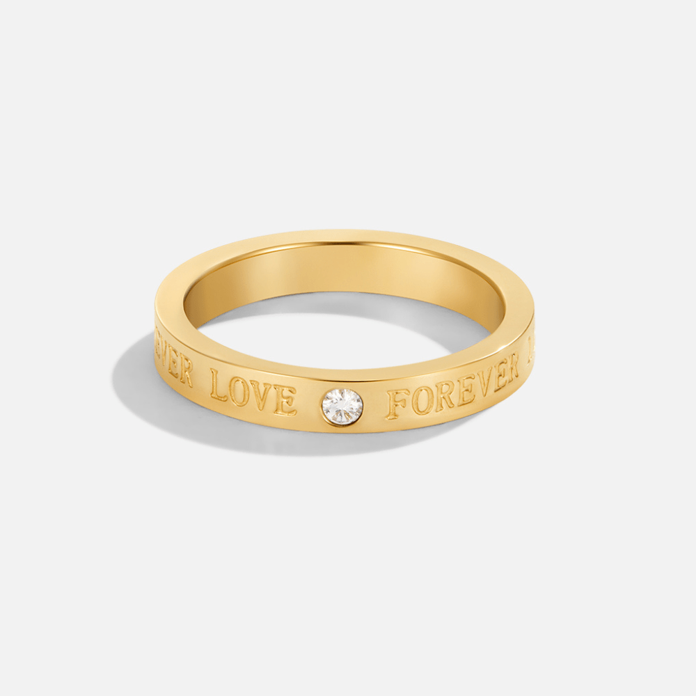 Anel para mulher com cristais em ouro – Stella