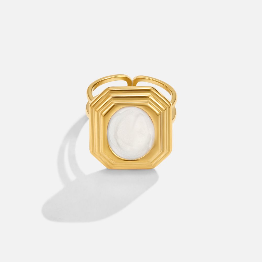 Anel para mulher estilo vintage em ouro – Livia