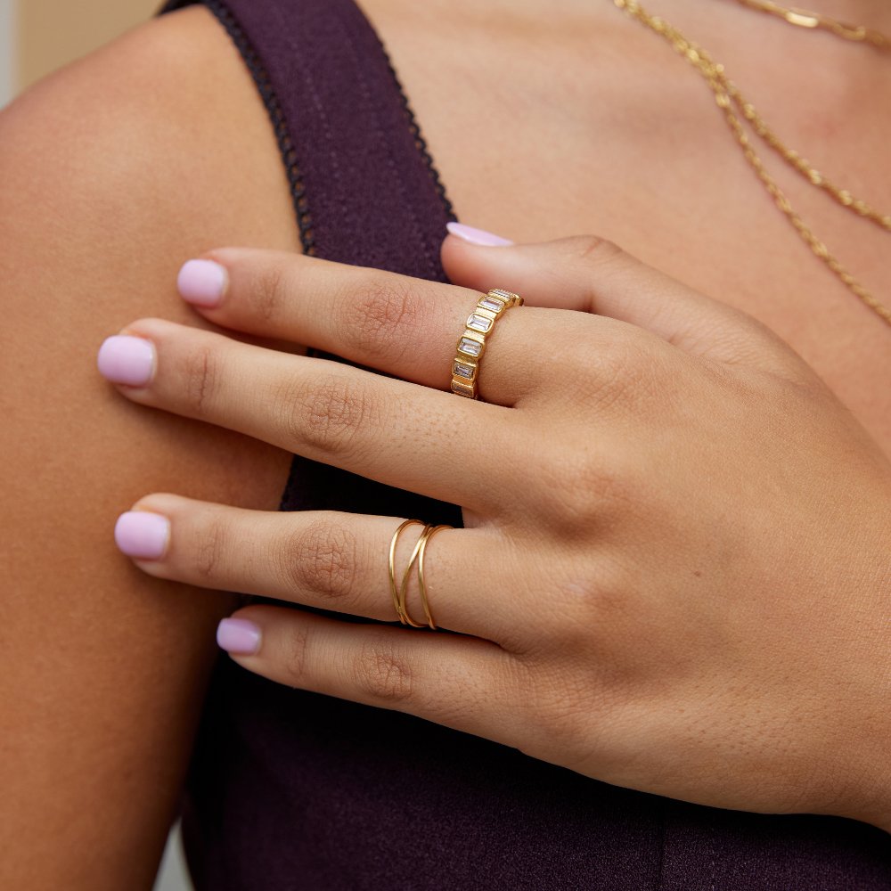 Anel para mulher com cristais – Tatiana