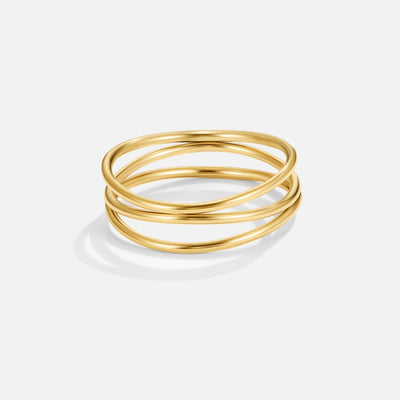 Anel para mulher motivo infinito em ouro – Ximena
