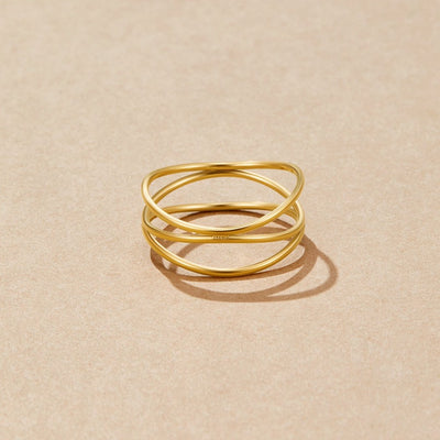 Anel para mulher motivo infinito em ouro – Ximena