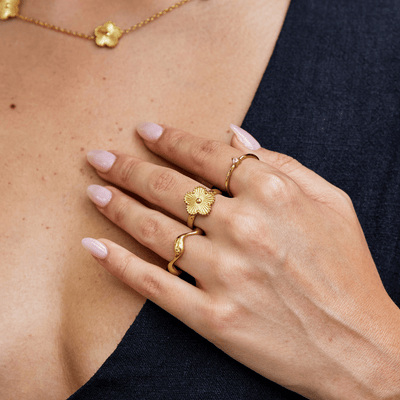 Anel para mulher em ouro – Ermelinda