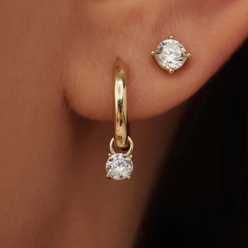 Conjunto de brincos de pedra Larmes de Lune - Jacintha