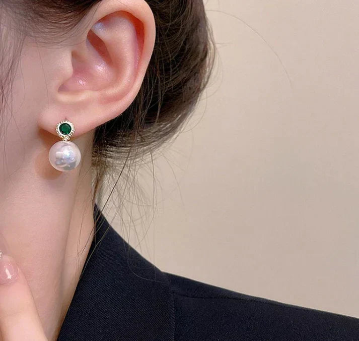 Brincos Emerald Elegance - Emanuela